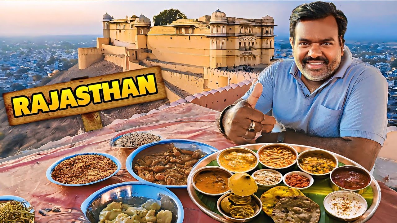 Finally Famous Rajasthani Thali Or Daal Bati Churma Kha Liya 😍 || Jaipur Ghoom liya