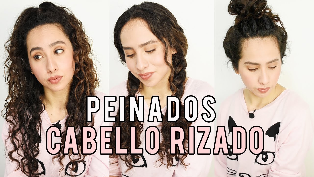 3 Peinados Fáciles y Trendy para Cabello Rizado y Ondulado 🖤 2026