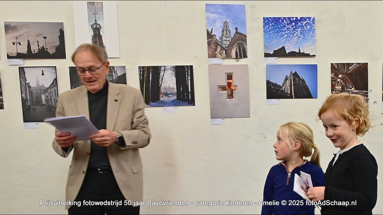 Prijsuitreiking fotowedstrijd Bavovrienden 50 jaar.
