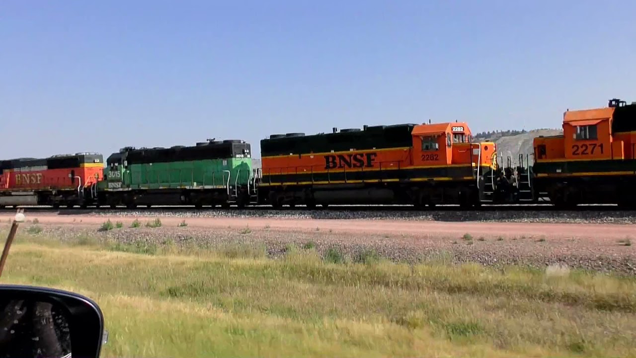 Miles of Stored BNSF Locomotives in Donkey Creek, WY