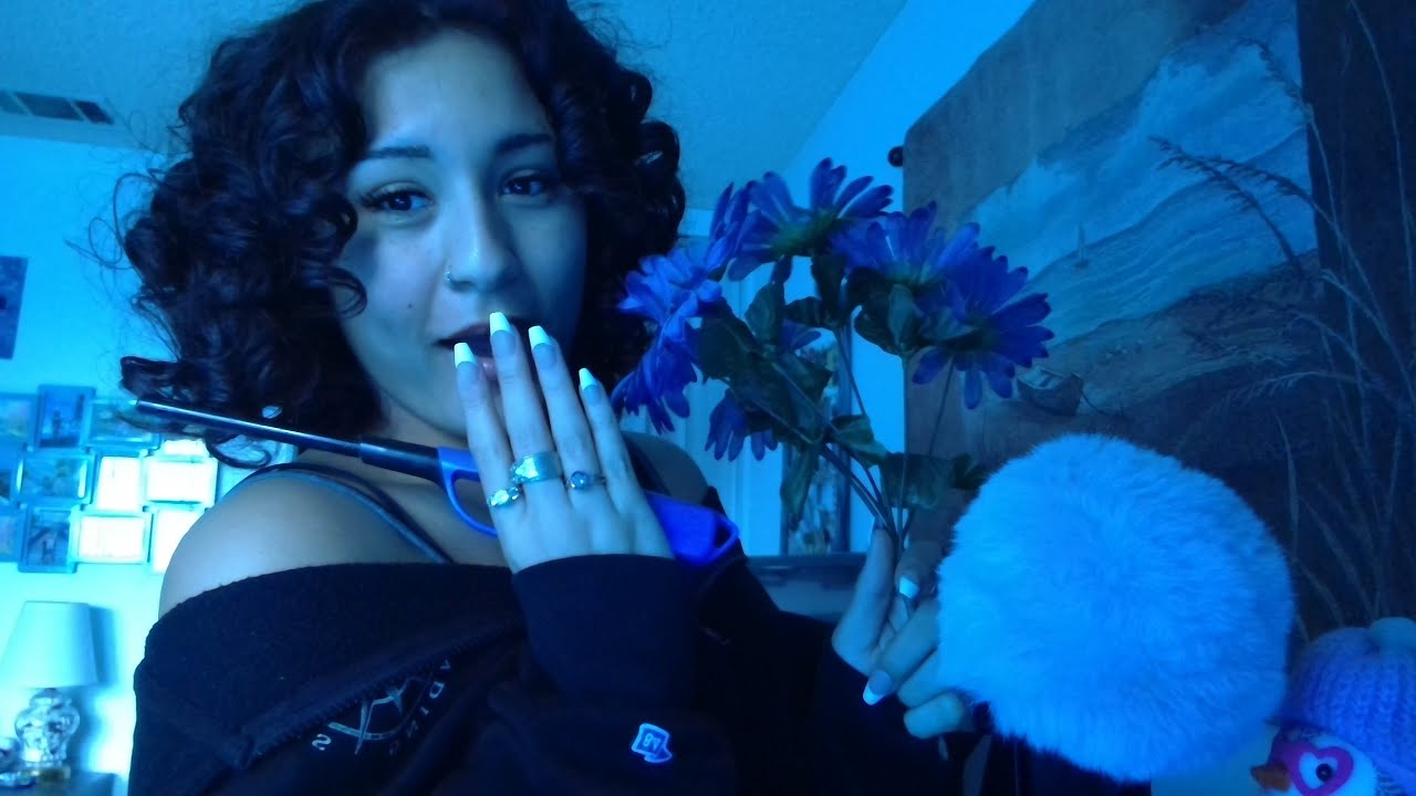 asmr triggers... but everything's blue?!