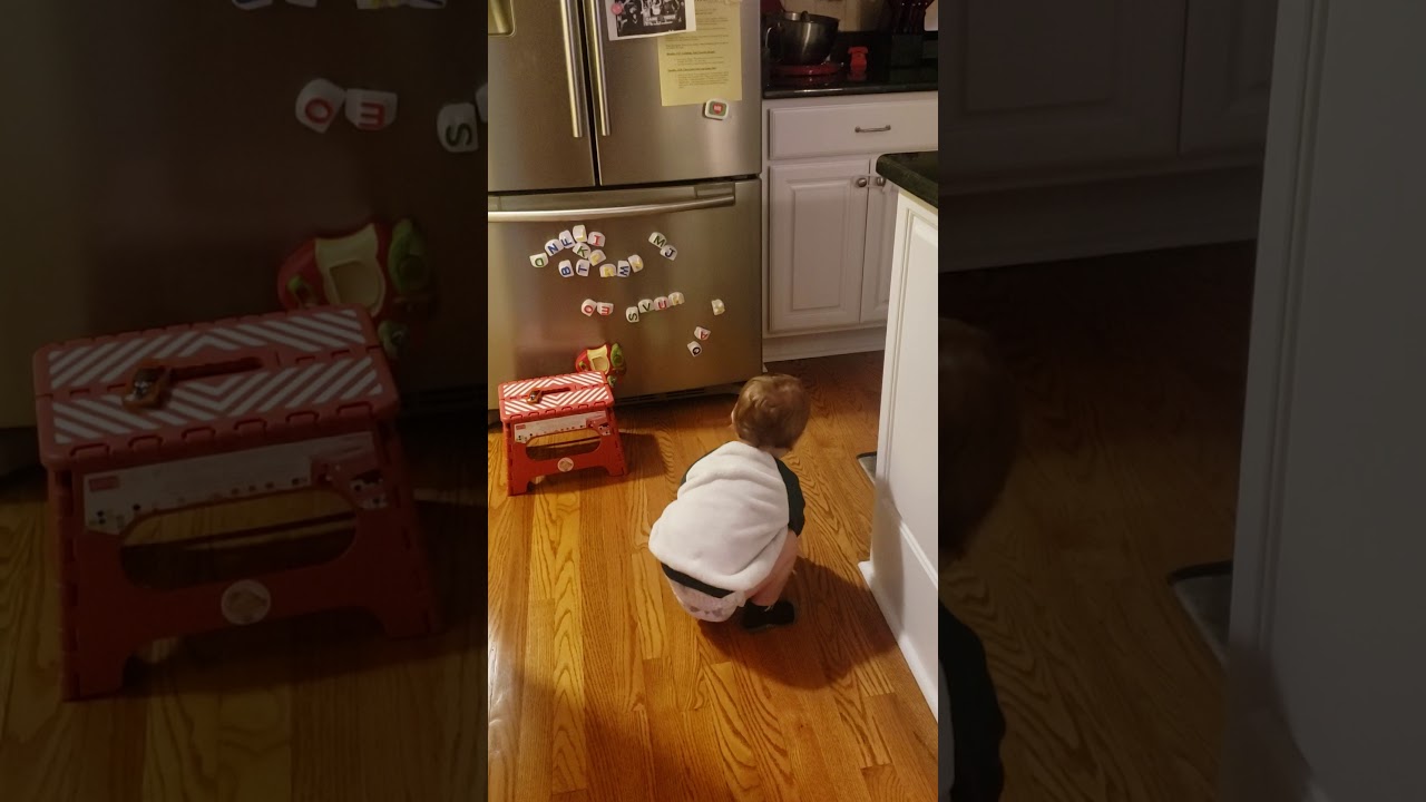 Baby Levi Running Off w/ Diaper & Wipes To Avoid Diaper Change