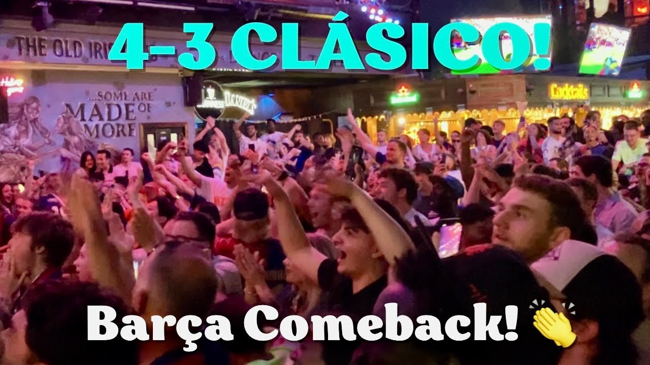 BARÇA FANS GO WILD After 4–3 Comeback vs Real Madrid | La Liga El Clásico Reactions in Barcelona 🔥