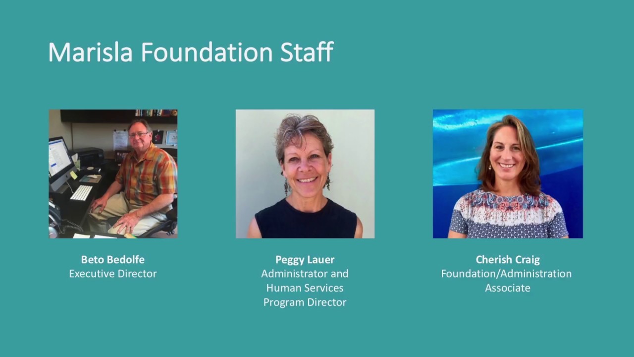 Marisla Foundation - Human Services Proposal & Report Guidelines