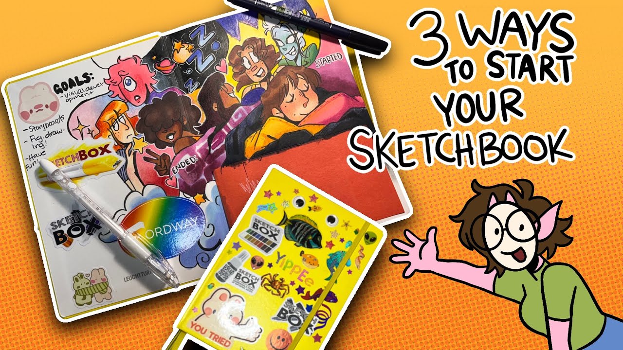 3 WAYS TO START A NEW SKETCHBOOK ⭐️ HOW TO START A NEW SKETCHBOOK  ⭐️ DRAW WITH ME!