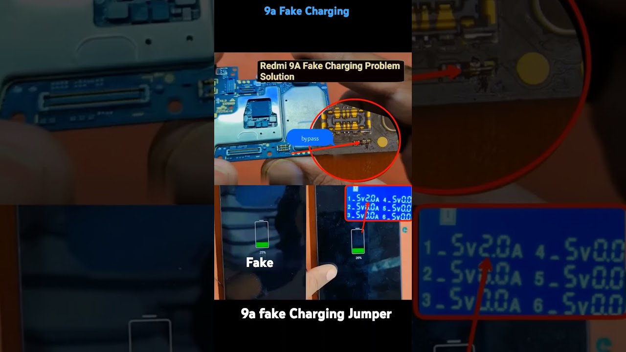 9a Fake Charging Jumper #xiaomi #redmi #mi #charging #jumper #chargingways #errors #battery