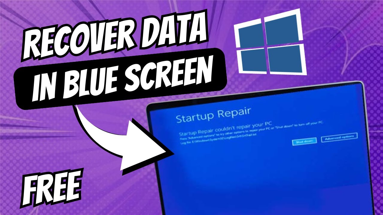 How to RECOVER DATA from a Windows Blue Screen for FREE