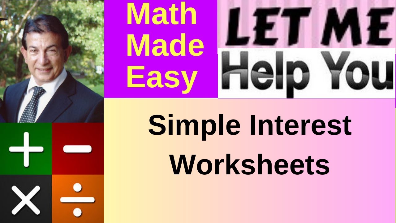 Simple Interest Worksheets