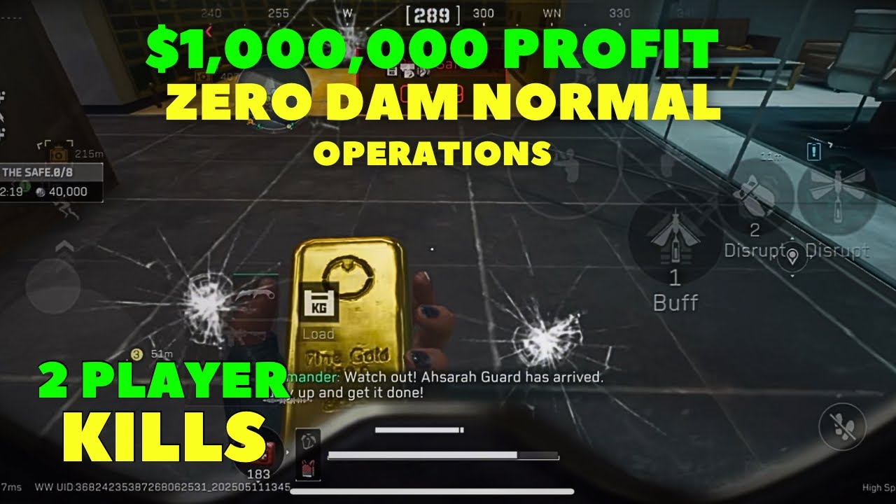 $1MIL DELTA FORCE MOBILE GAMEPLAY OPERATIONS ZERO DAM NORMAL RANKED