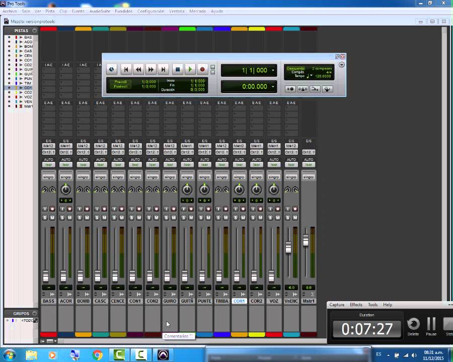 mezcla y masterizacion protools 10.3.9 hd el video completo