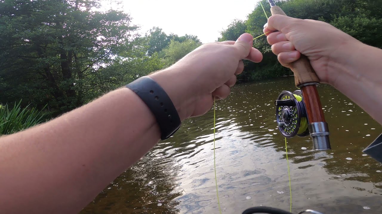Dry Fly Fishing a small river in Wales for #chub #grayling #flyfishing #flyfishingukrivers