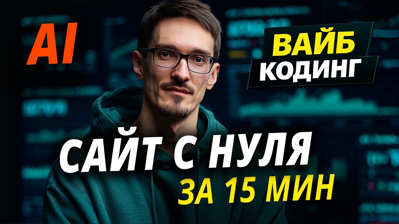 Верстка сайта HTML CSS с нуля через AI: вайб кодинг для начинающих (примеры)