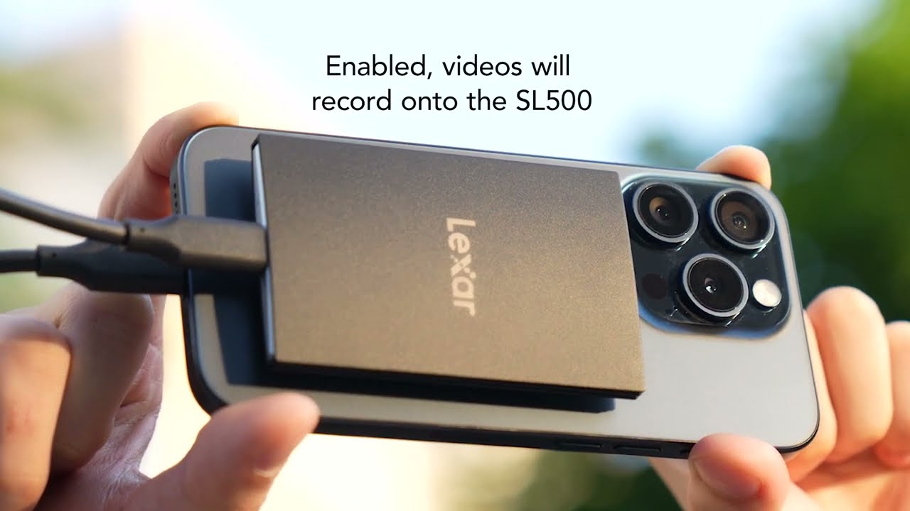 Lexar Portable SSD SL500 - Guide how to use on iPhone 15 Lineup