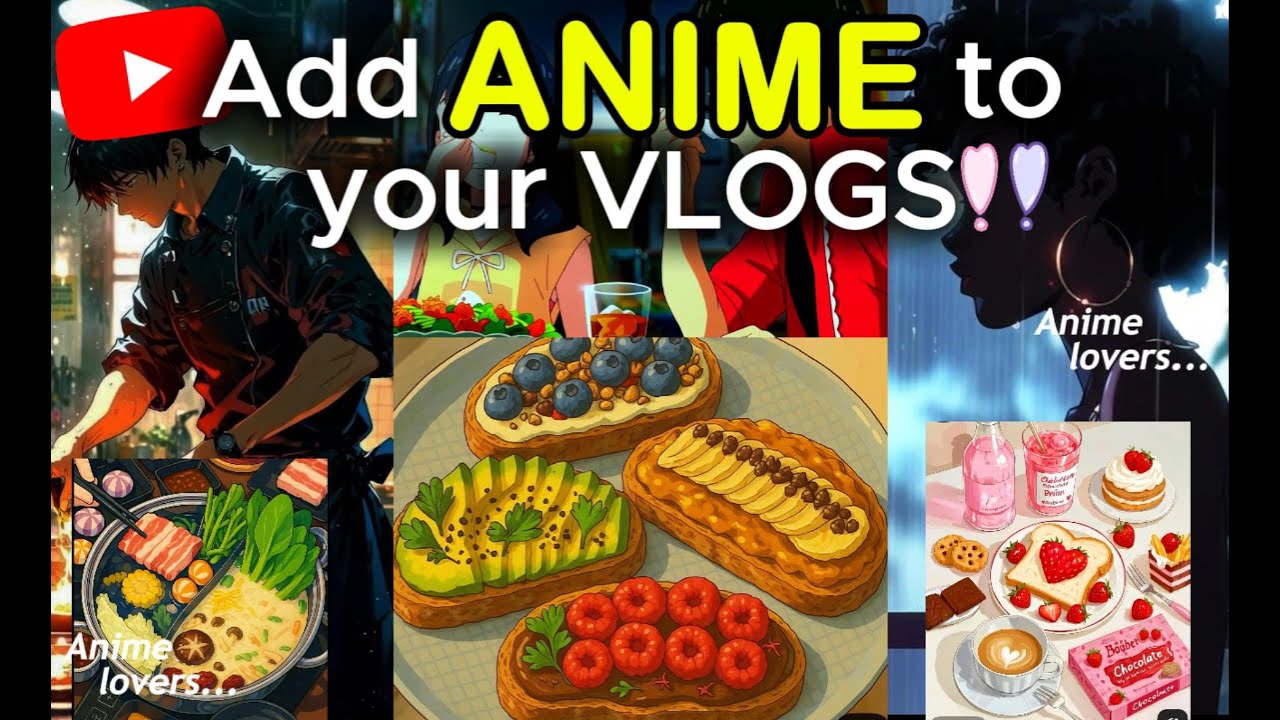 How to Add ANIMATION / CARTOONS to your Videos | Aesthetic Anime & Cartoons