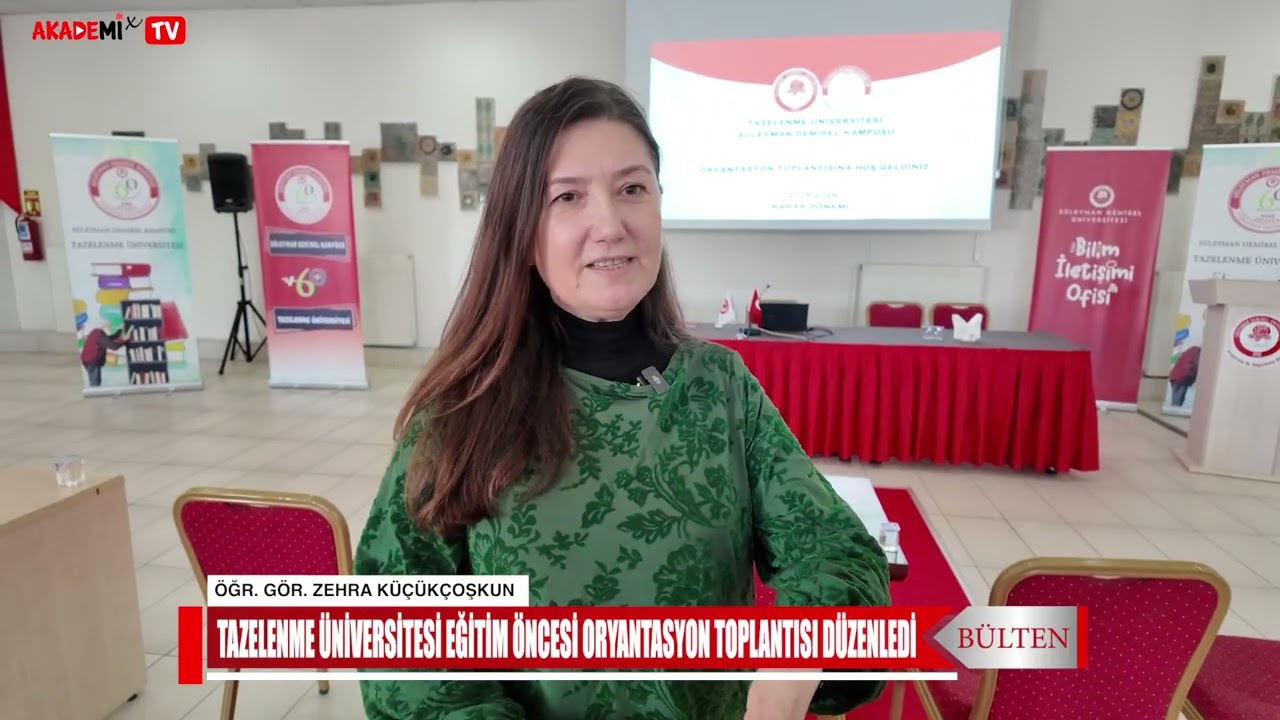 Bülten - Tazelenme Üniversitesi Başladı!