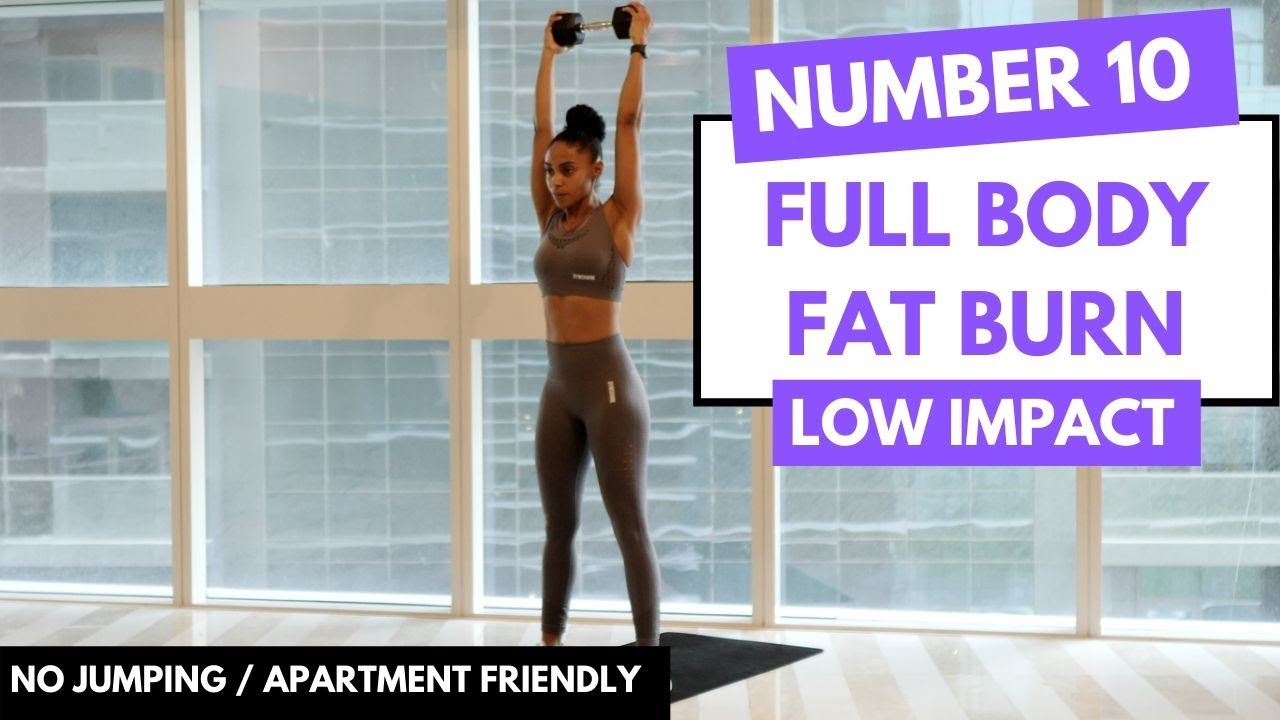 NO JUMPING FULL BODY WORKOUT - FAT BURN | LOW IMPACT | No.10