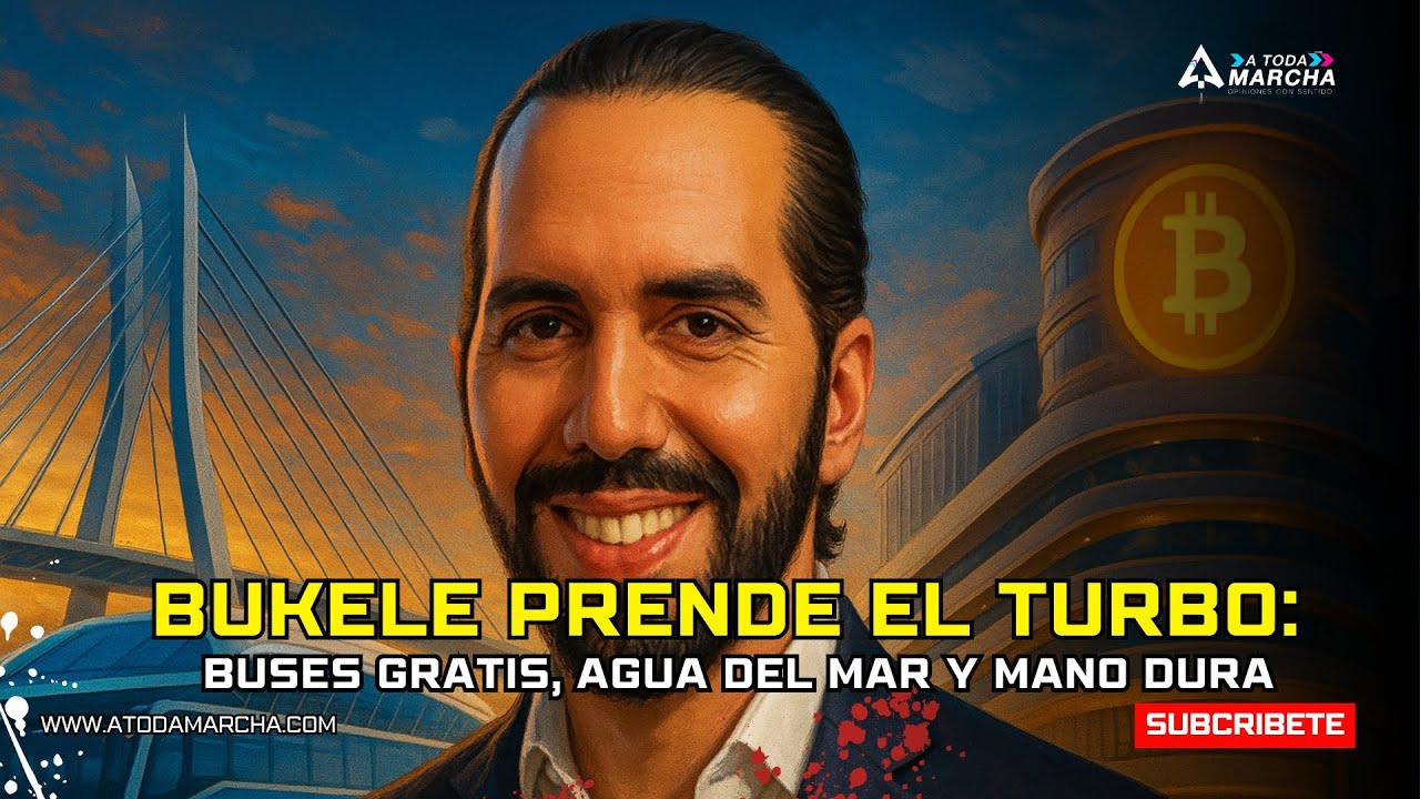 Bukele prende el turbo: buses gratis, agua del mar y mano dura