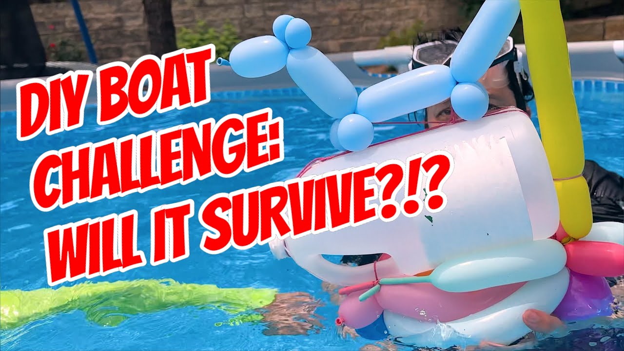 DIY Boat Challenge: Will It Float and Survive 20 Water Balloons?