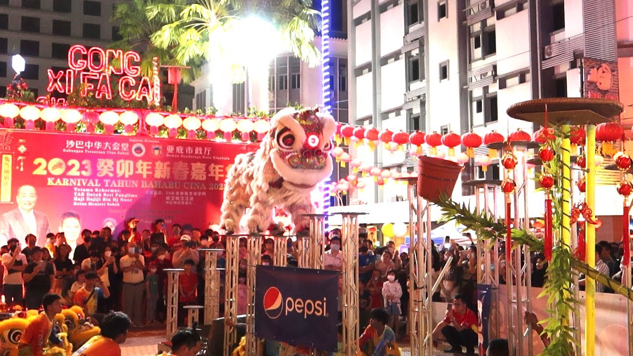 San Shen Gong Lion Dance at Gaya Street | Chinese New Year Festival 2023