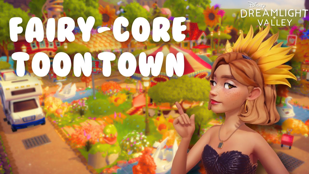 FAIRY-CORE TOON TOWN IN PIXIE ACRES ! | DREAMLIGHT VALLEY
