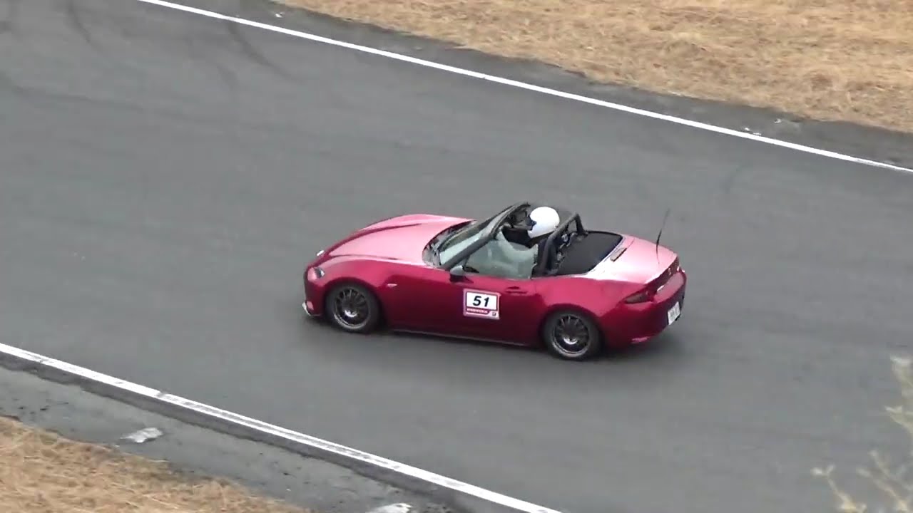 【じぇっと】NDロードスタージムカーナ 2026/2/7 THE・MCジムカーナ練習会 午前コース シバタイヤ R31 280R 本庄サーキット