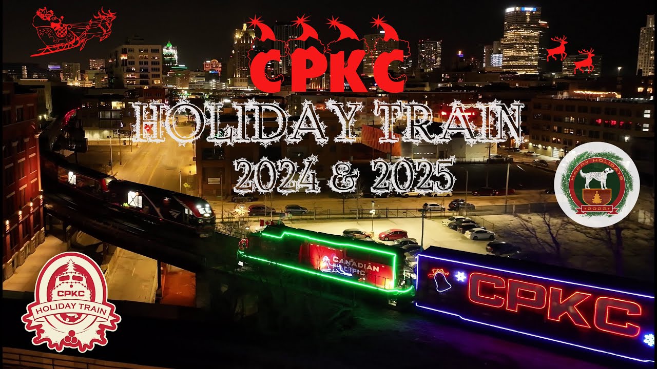 CPKC Holiday Train 2024 & 2025 In Milwaukee, Elm Grove & Pewaukee WI With A Ride On Board