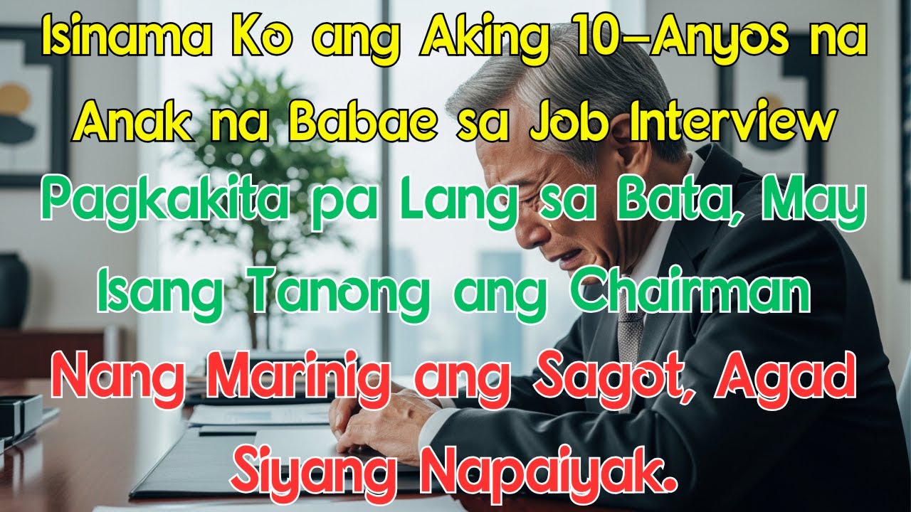 Isinama Ko ang Aking Anak na Babae sa Job Interview. Pagkakita pa Lang sa Bata, May Isang Tanong