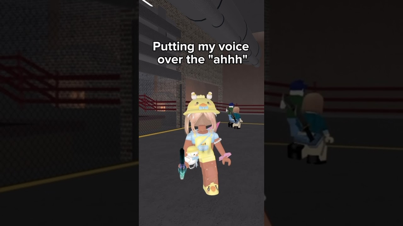 Putting my voice over the "ahh" part