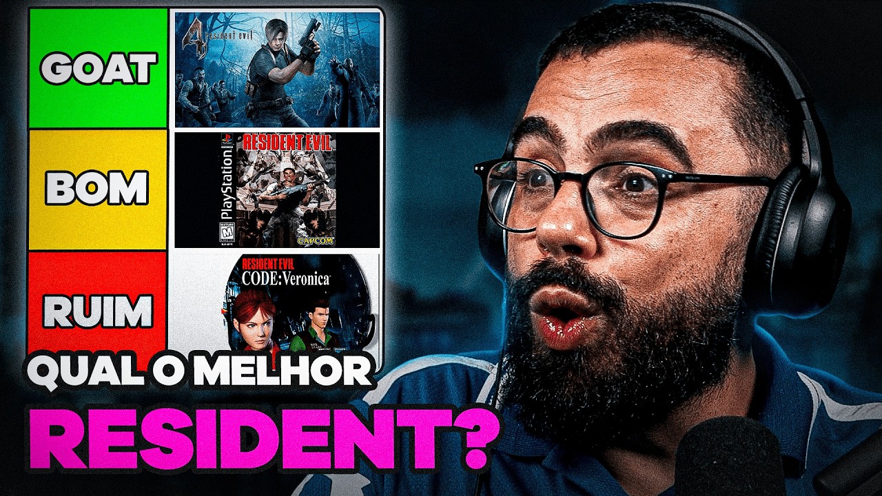 quais são os MELHORES JOGOS da FRANQUIA RESIDENT EVIL? | CORTES do CASTRINHO