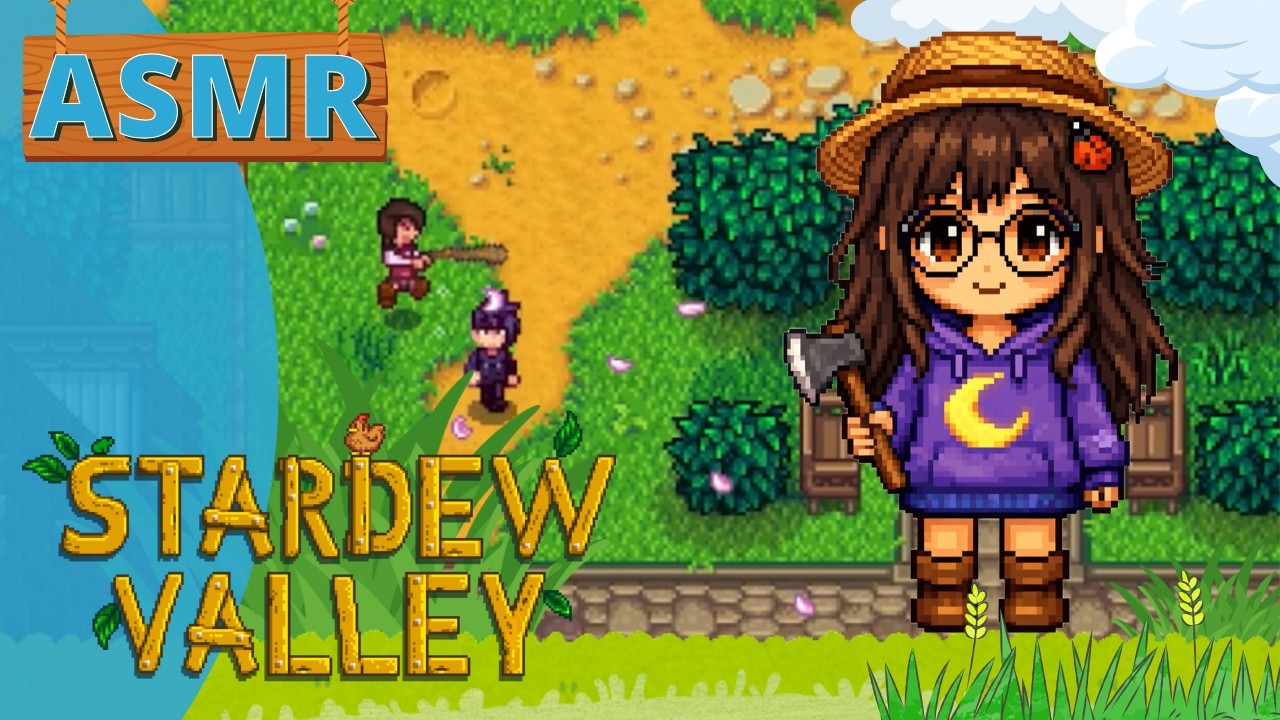 ASMR 🌙 • Stardew Valley -2 | Treinando Combate…🌾✨