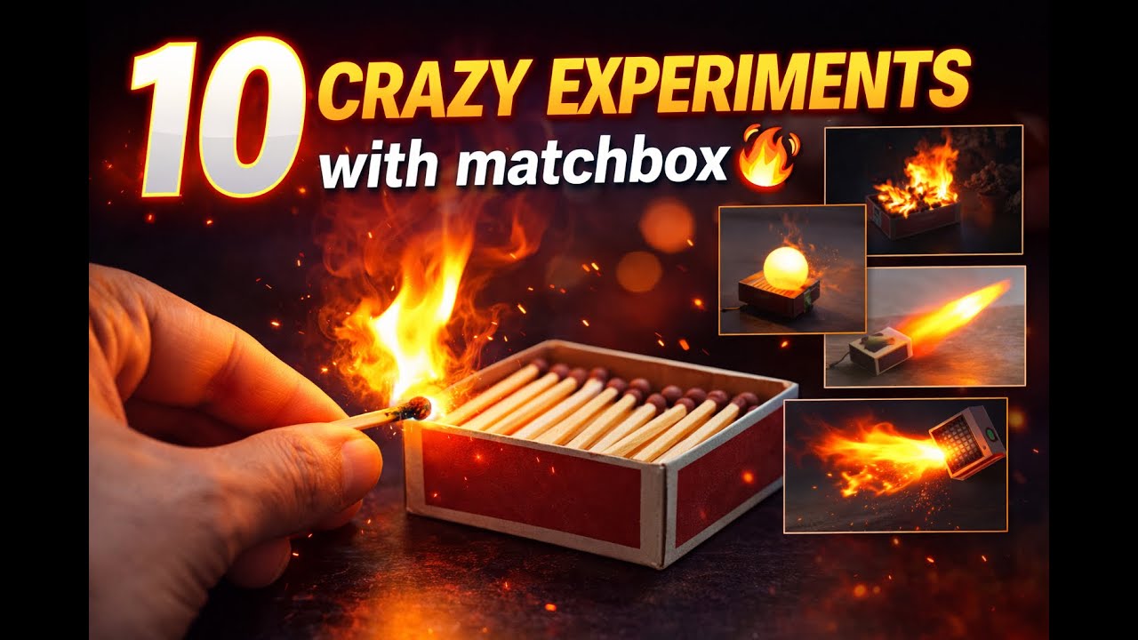 10 Amazing 😱 Crazy EXPERIMENT with Matchbox 🔥 