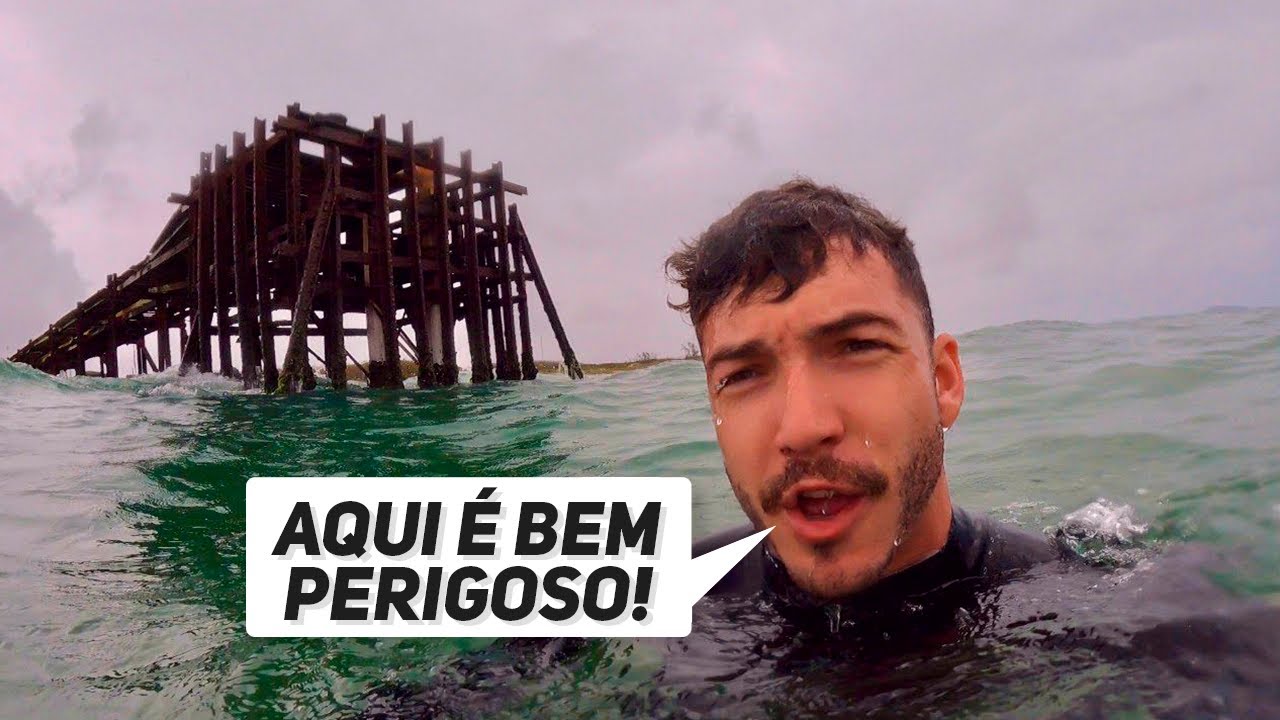 NADEI ATÉ A ESTRUTURA QUE SUGA ÁGUA DO MAR (Sinistro)