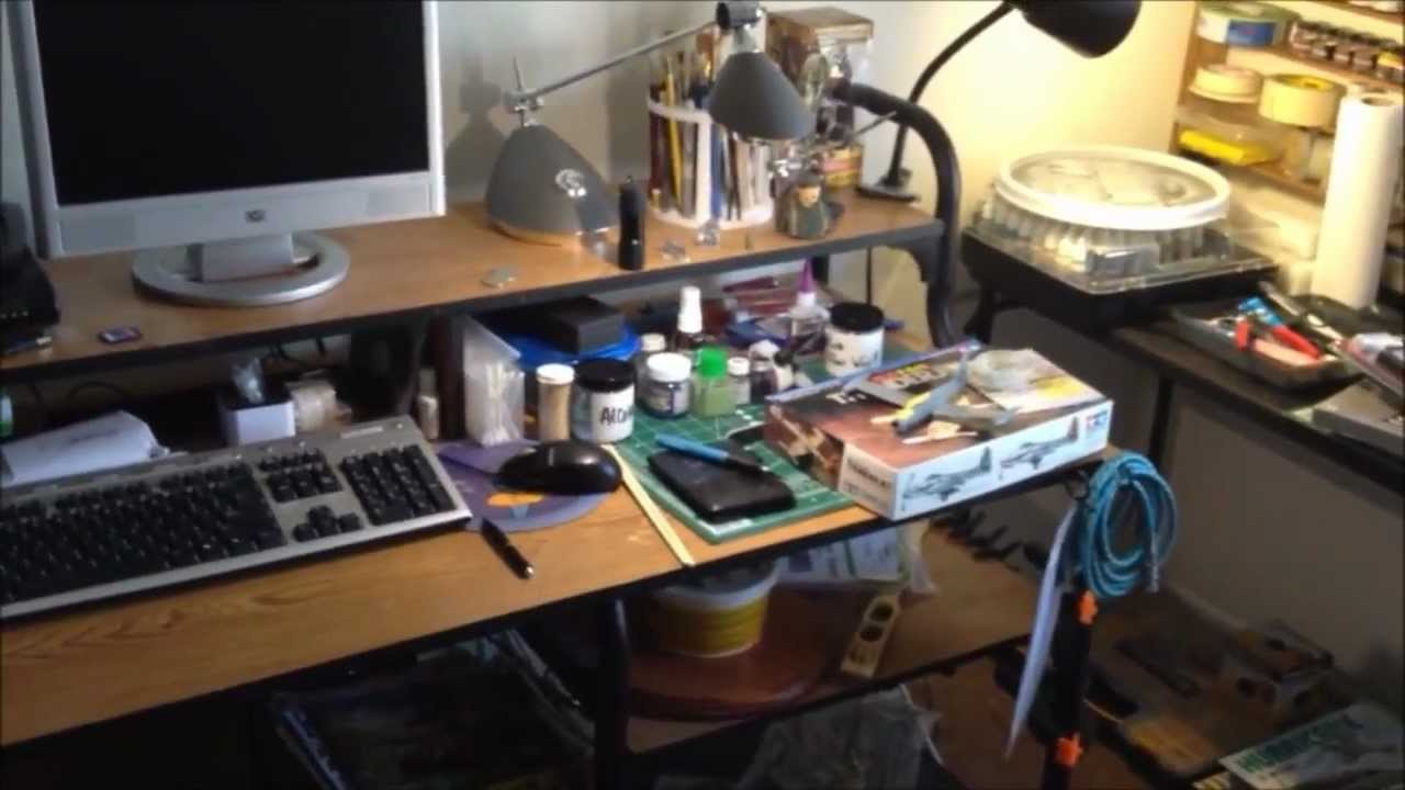 My set up and tools for scale modelling.