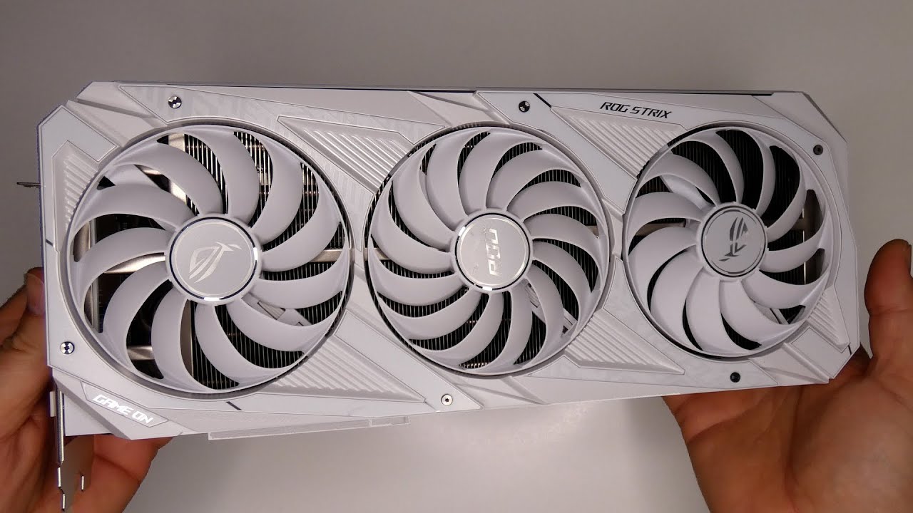 Asus GeForce RTX 3080 10GB GDDR6X Rog Strix V2 White OC Edition (LHR) - Unboxing / Installing