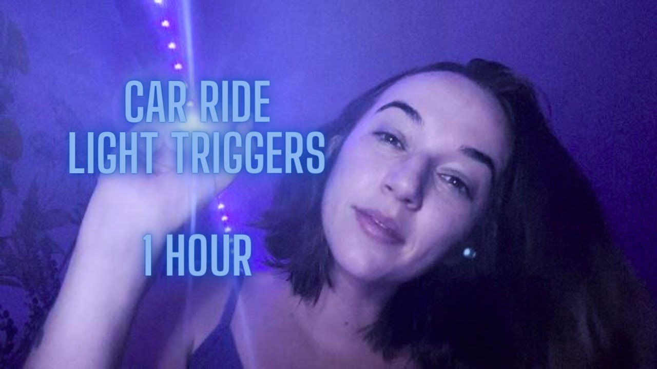ASMR [1 Hour] Car Ride w Passing Lights to Help you Fall Asleep [Eyes Closed, Background Fan]