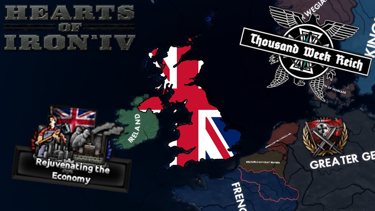 Rebuilding the UK to liberate Europe in Thousand Week Reich | Hearts of Iron IV