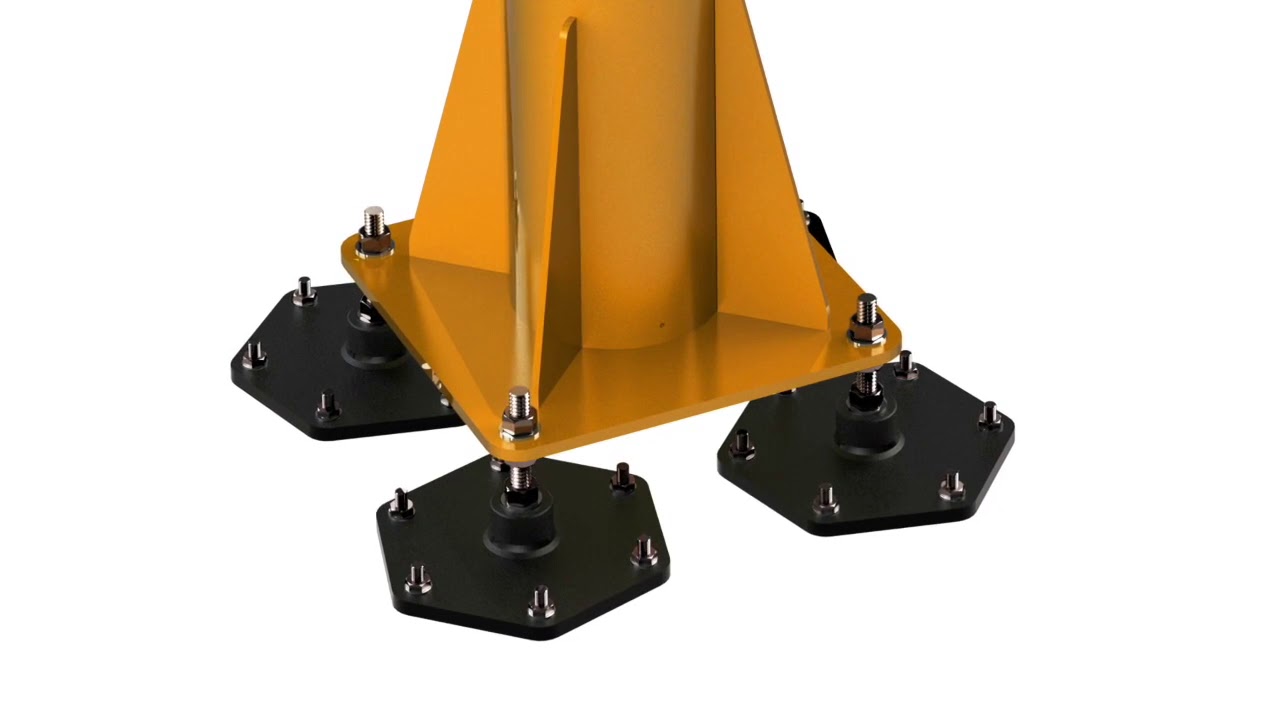 Foundationless jib crane 270 Series by Kundel Cranes