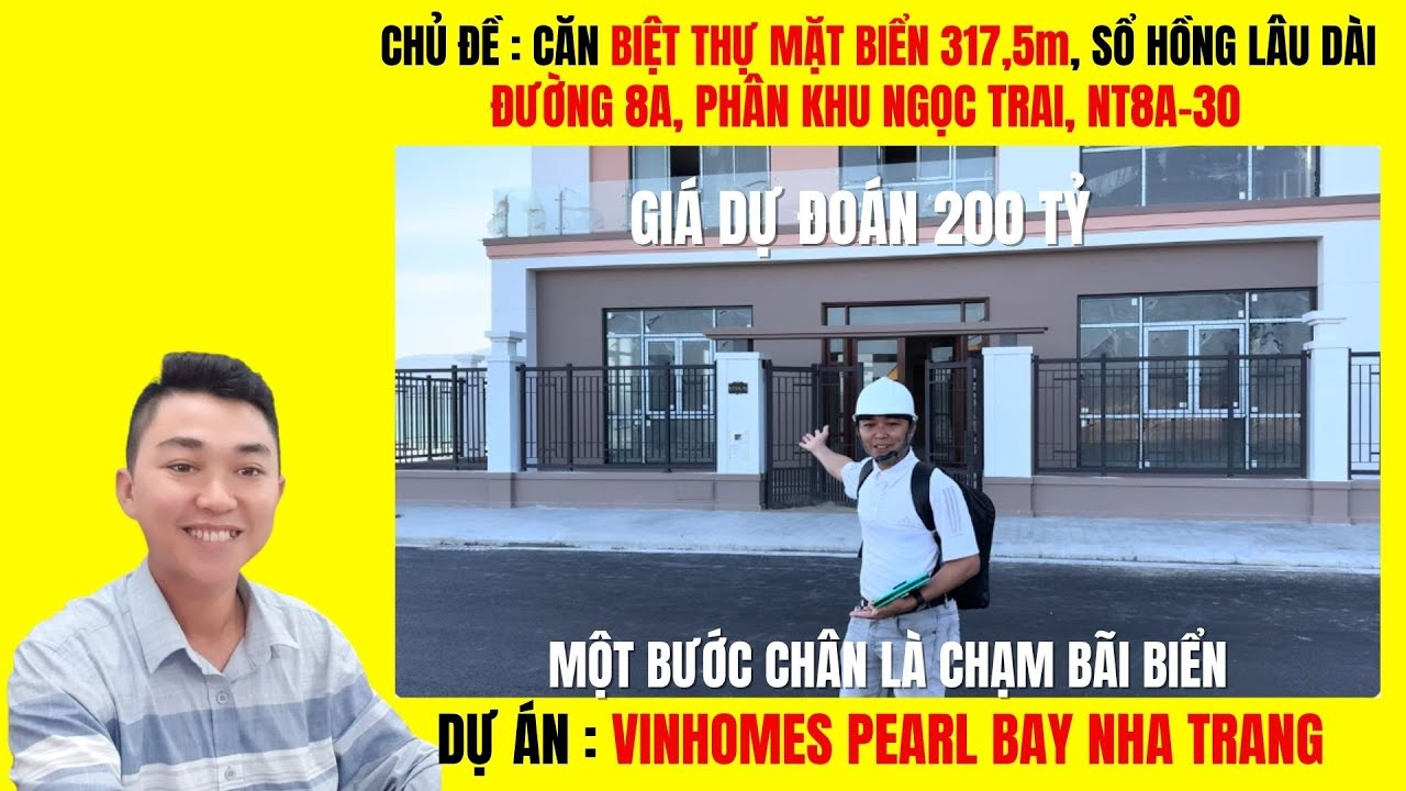 Vinhomes Pearl Bay Nha Trang -  Biệt Thự Đơn Lập NT8A - 33 Mặt Biển  Sổ Hồng Lâu Dài