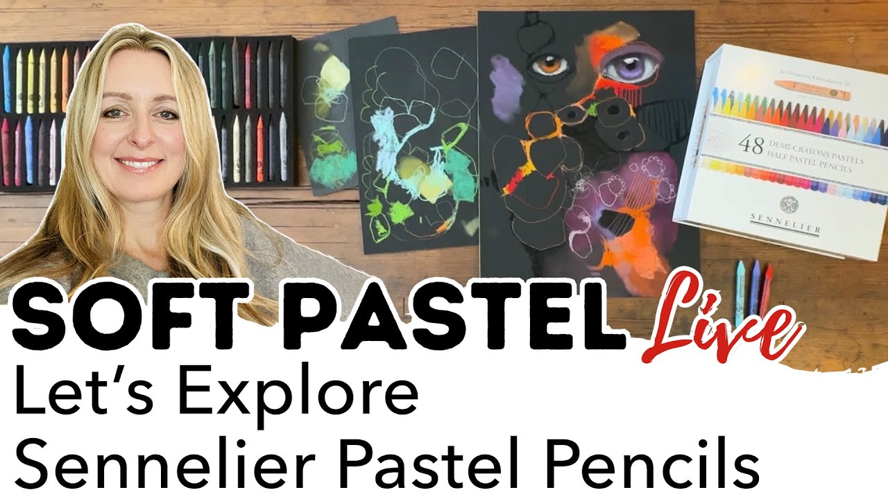 Let's Explore The New  Sennelier Woodless Pastel Pencils | Open Studio Soft Pastel