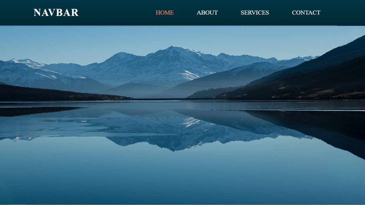Create a Simple Navigation Bar Using HTML and CSS | Website Header Design Using HTML and CSS