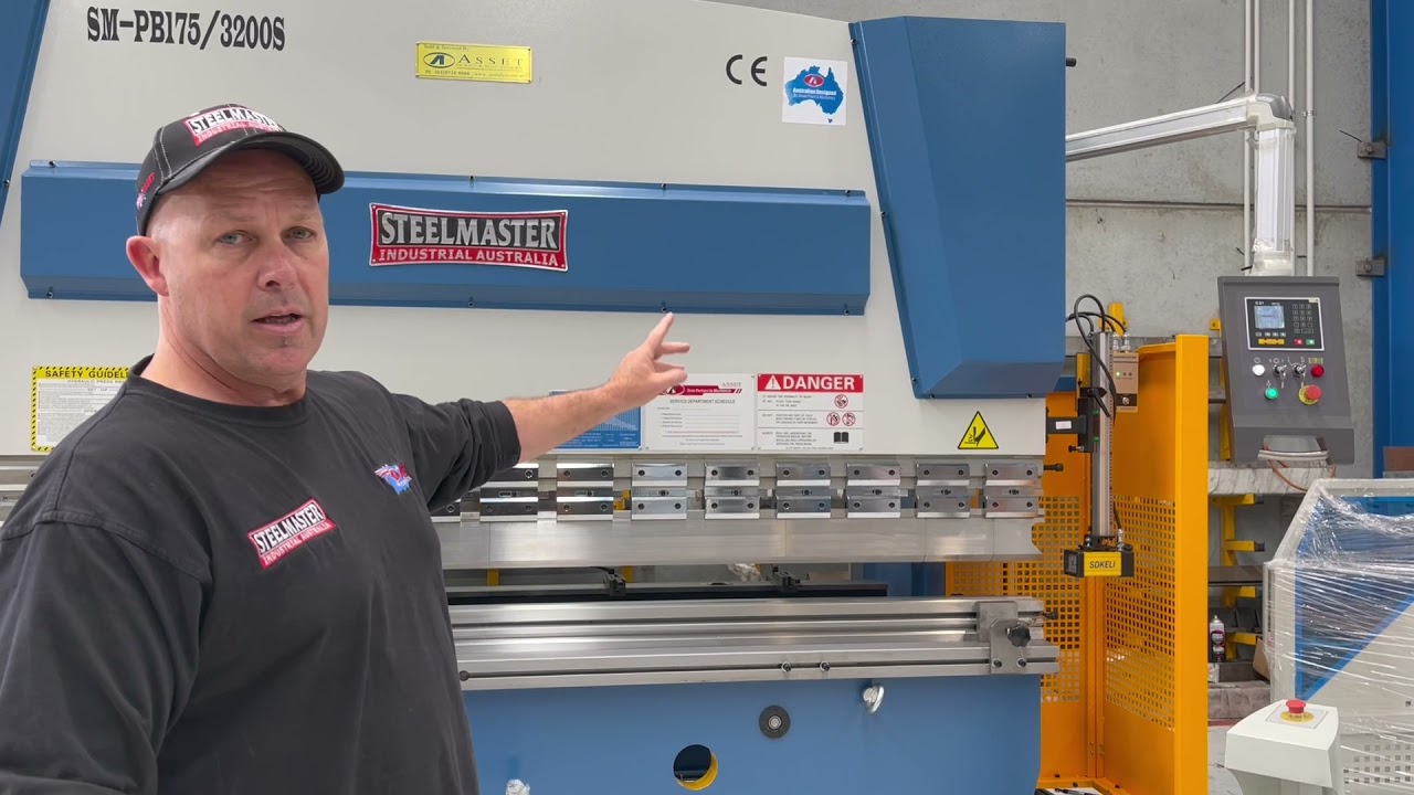 SM-PB175/3200NC-S. ABSOLUTE. Hydraulic Pressbrake. 3200mm x 175Ton. 2 Axis NC Estun E21 Controll