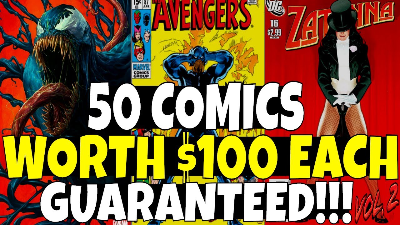 50 Comic Books Worth $100 or More GUARANTEED!!! VOL. 2 - Do You Have These Comics ?