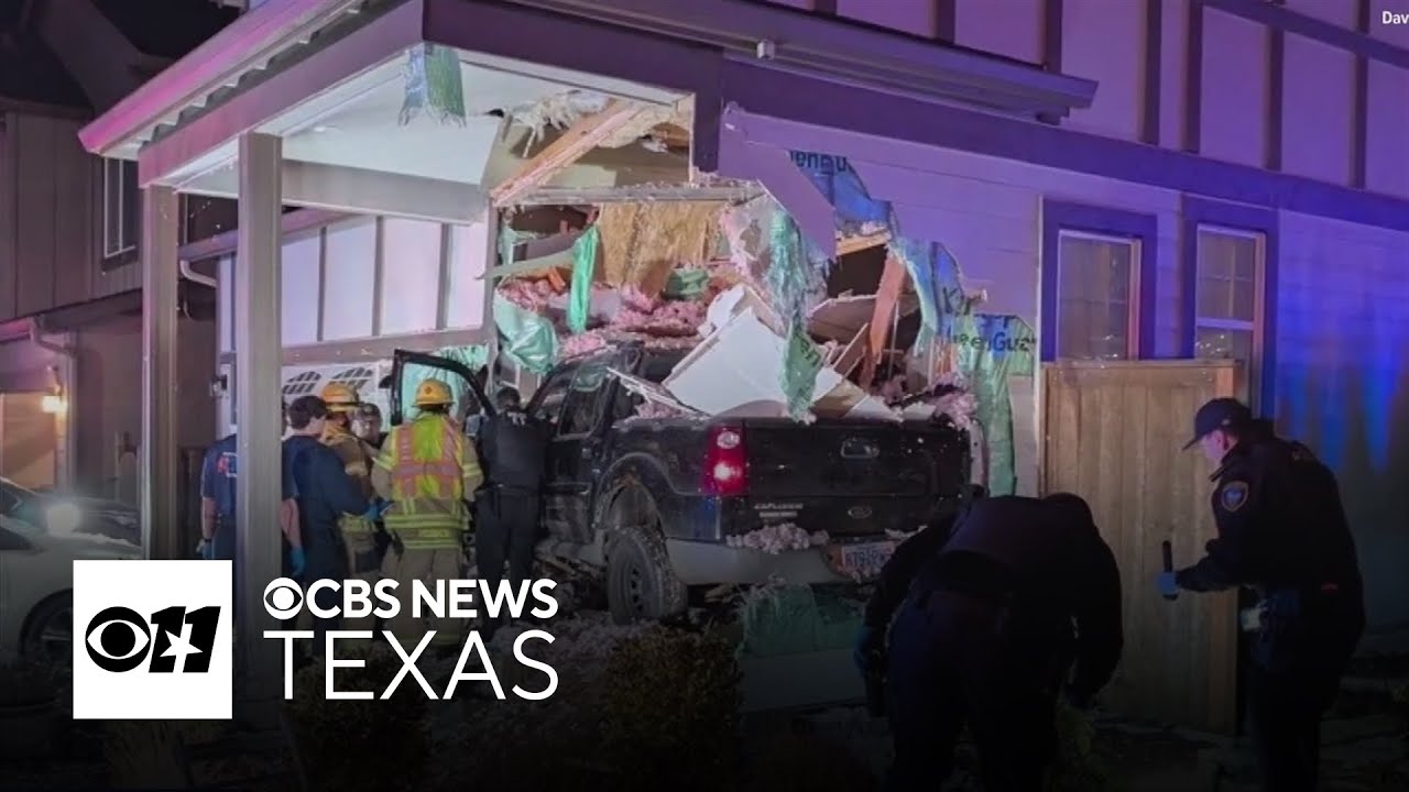 Pickup truck goes airborne, crashes into Oregon home
