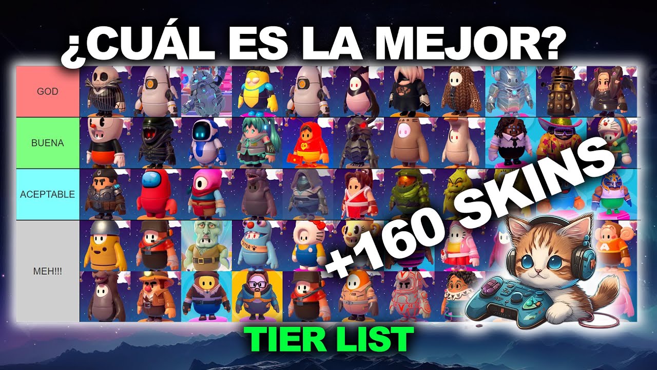 ¿Cuál es la mejor Skin colaborativa? | Fall Guys | Tier List | Veremos +160 Skins
