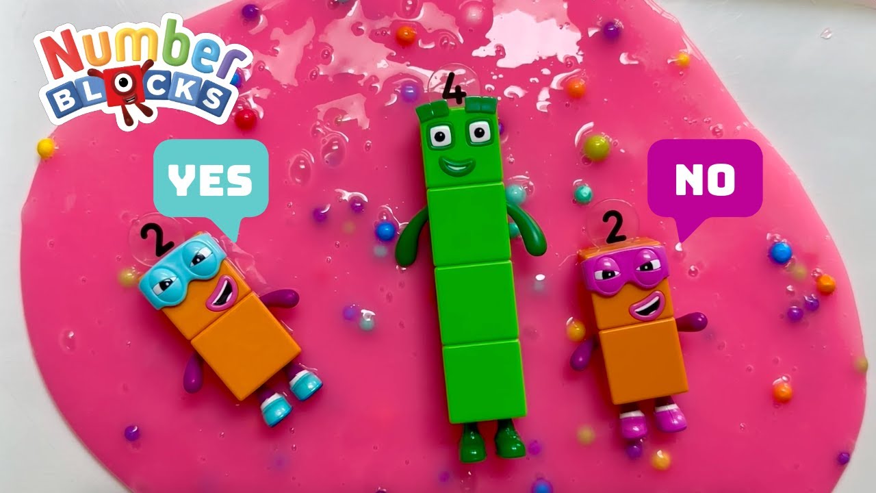 Will the Numberblocks Escape the Slime? | ASMR Squishing & Satisfying Sounds | No Talking