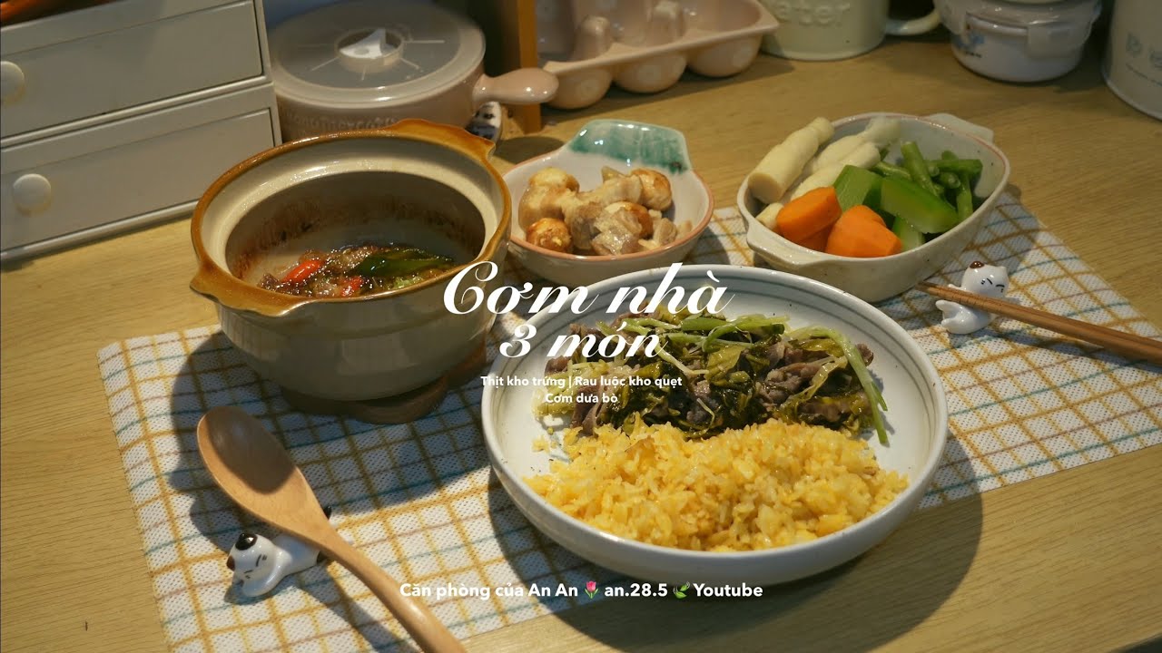 Домашний обед из 3 блюд 🍚 #1: Мой любимый вкус северного вьетнамского кухни