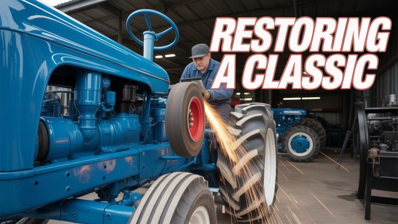 Abandoned Tractor Restoration ASMR — Satisfying Deep Cleaning of Mossy Rusted Engine (No Talking)