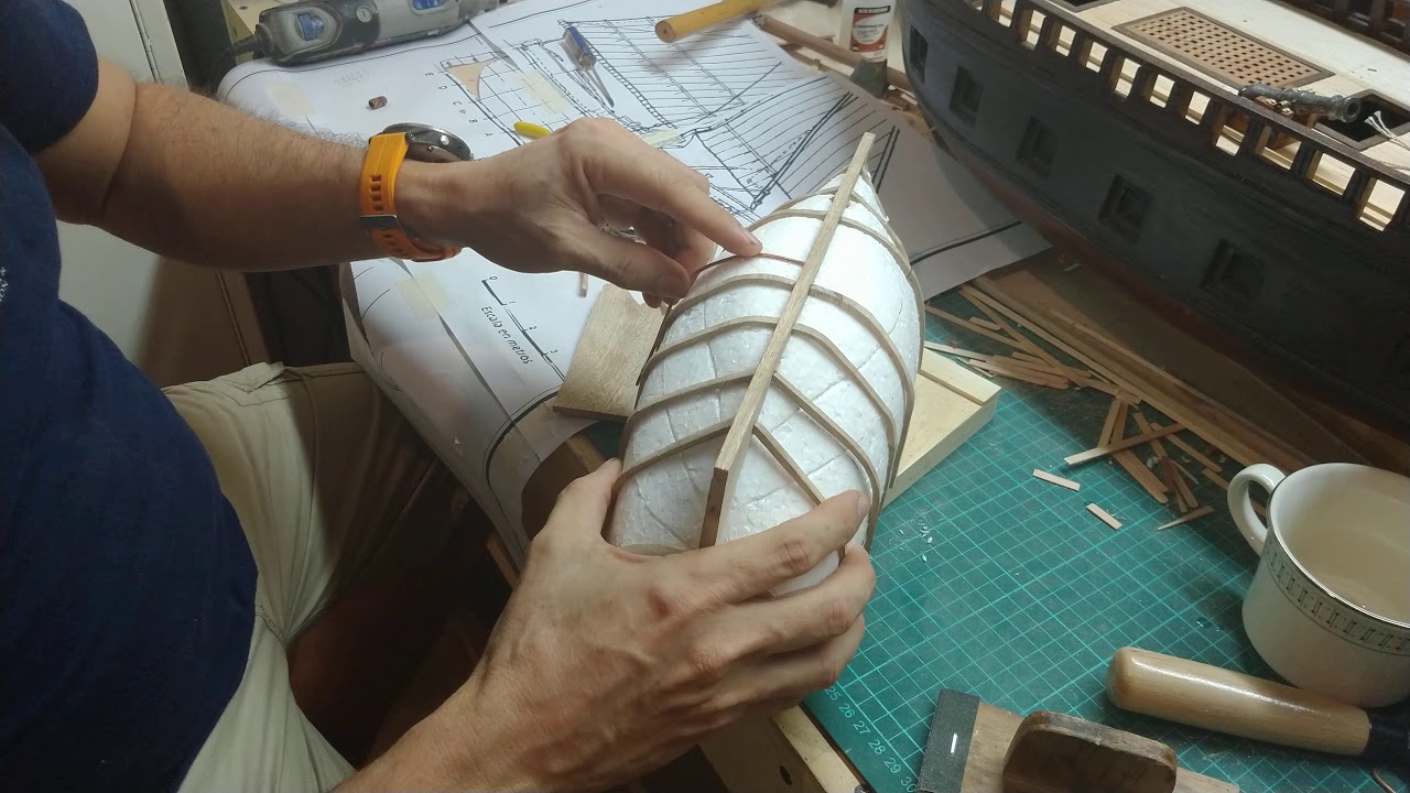 LUISITO #3 Elaboración de la quilla y las cuadernas