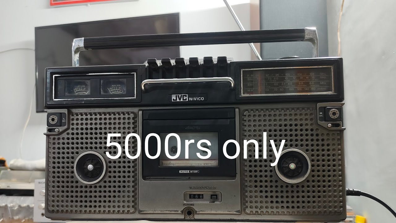 JVC-NIVICO RC-717W STEREO RADIO CASSETTE RECORDER IMPORTED JAPAN RS.5000 📞9829730006 FULL FRESH WORK