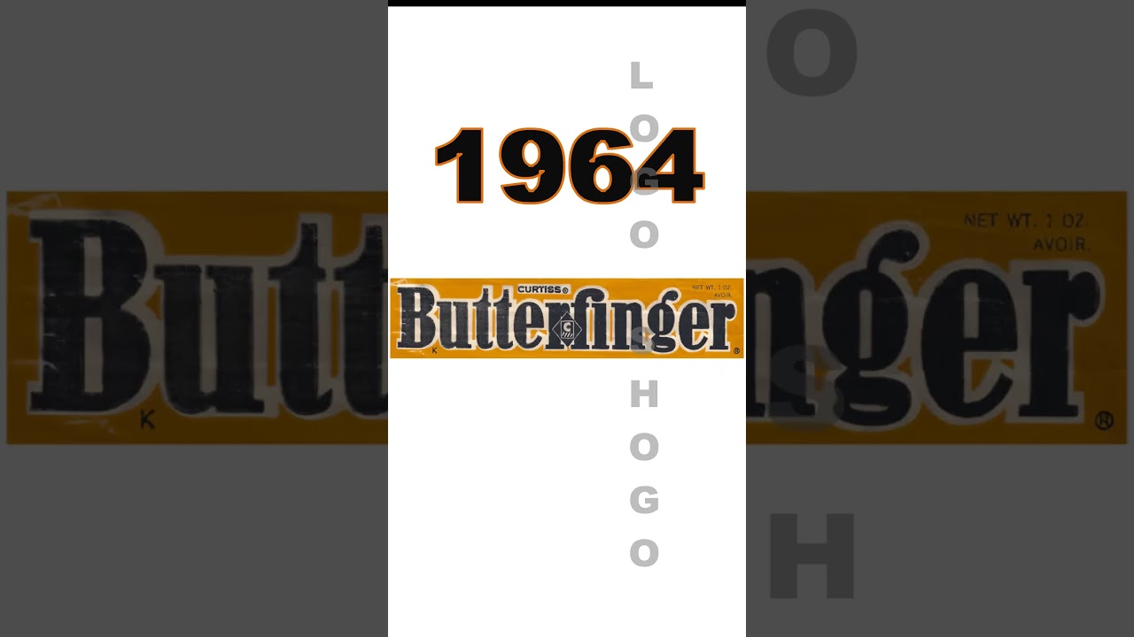 Логотип Butterfinger Эволюция #butterfinger #chocolate
